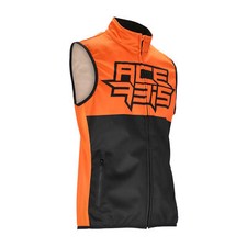 Acerbis Gilet Vest Softshell Mx Linear Moto Cross Enduro Offroad Noir/Orange