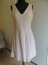 Robe cocktail dentelle rose Jacqueline Riu 42