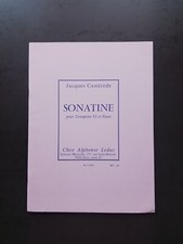 PARTITION - JACQUES CASTEREDE - Sonatine pour trompette en ut et piano