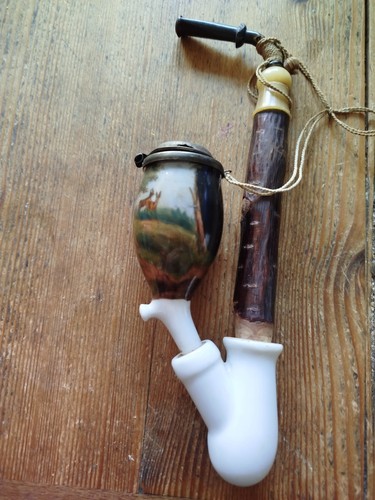 Pipe faience réserviste - pipe, en