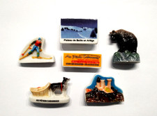 6 Fèves AU PETRIN CABANNAIS 2013 Publicitaires perso BEILLE CHATEAU DE FOIX *203