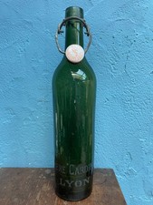 Ancienne bouteille verre bière CARDINAL Lyon inscriptions dépolies
