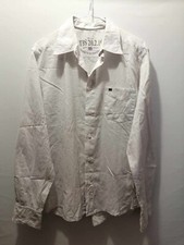 Chemise blanche motifs gris coton fin regular T38 Tbs (4408027)