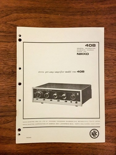 Nikko trm 40b preamp - trm-40-b,