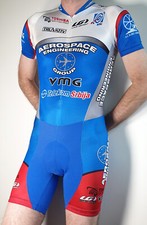 Combinaison cycliste Louis Gareau Aerospace cycle spandex skinsuit XS