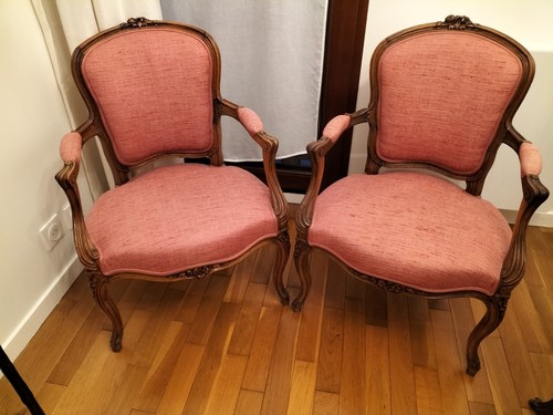 Paire bergères style louis - paire,