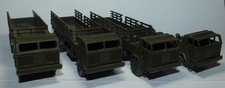 ROCO MINITANKS HO réf 190 . 4 x CAMION 908/54 Bundeswehr Faun . CAMION MILITAIRE