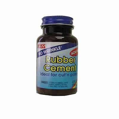 Rubber cement - cement, (4oz)