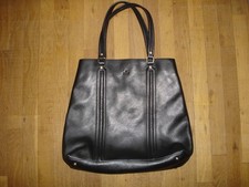 GUCCI grand sac cabas cuir noir porte a main ou épaule made Italy valeur 3200 E