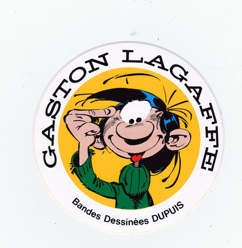 Franquin gaston autocollant - gaston,