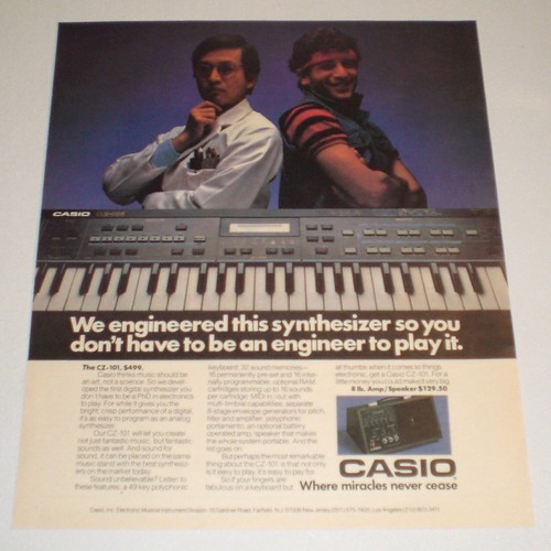 1985 casio 101 keyboard - casio, cz-101