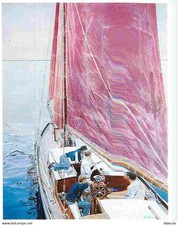 Art - Peinture - R Houillon - Le déjeuner sur l'eau - Carte Neuve - CPM - Voir S