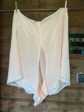 Culotte fendue en mousseline de soie et dentelle Art Déco