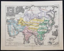 1874 - Carte de l'Asie
