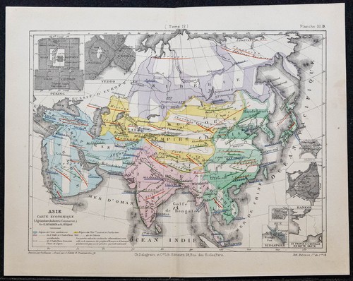 1874 carte l asie - -,