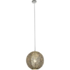 Suspension Luminaire De Plafond Grace Nickel Boule Ø32Cm Max 60W E27 Réglable