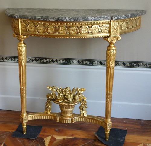 Console demi lune - console,