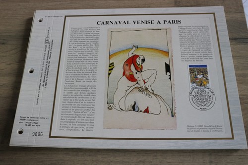 Feuillet cef 1986 premier 1er - cef,