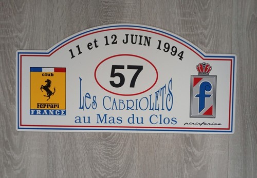 Plaques rallye ferrari - de,