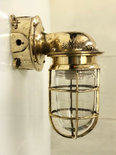 Ancienne lampe cygne marine - , en