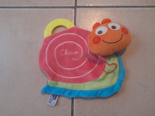 Doudou plat chicco escargot - plat,