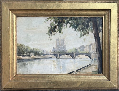 Antique original oil - oil, painting