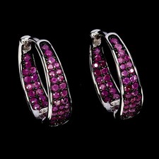 925 Argent Sterling Boucles D'Oreilles Saphir Rose Rond Diamant Coupe Gemme