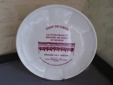 très rare assiette publicitaire ancienne Patrick Roy porcelaine Chauvigny