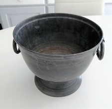 Seau, bassin, récipient en étain - 3 poinçons