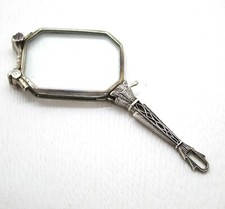 Lorgnette en Argent 925 Avec Ouverture À Snap - Rareté