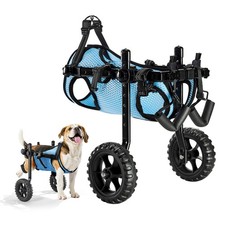 VEVOR Fauteuil Roulant Réglable pour Chien Pattes Arrières Chariot à 2 Roues S