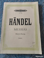 Partition – Le Messie de Haendel – Éditions Peters n°4501 – Piano et Chant