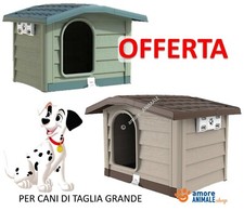 Niche Pour Chiens De Taille GRANDE En Résine D'extérieur Bungalow BEIGE / VERTE