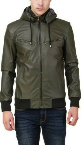 Veste cuir agneau vert - en, d'agneau