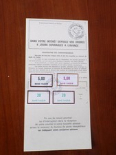 timbres fictifs France sur document cours d'instruction