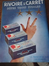 RIVOIRE & CARRET pâtes 3 étoiles publicité papier  FRANCE ILLUSTRATION 1950 col