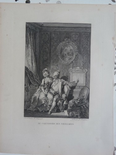 Gravure libertine le - libertine.,