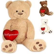 BRUBAKER Peluche géante XXL Ours Nounours et Cœur en Peluche Lieblingsmensch