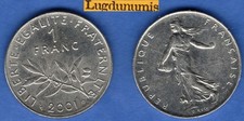 1 Franc Semeuse en Nickel 2001