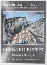 [AFFICHE D'ART] Bernard BUFFET : Promenade Provençale #Maurice Garnier, 1993