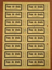 Timbre Allemagne  Feuille Fiscaux Ref Z35