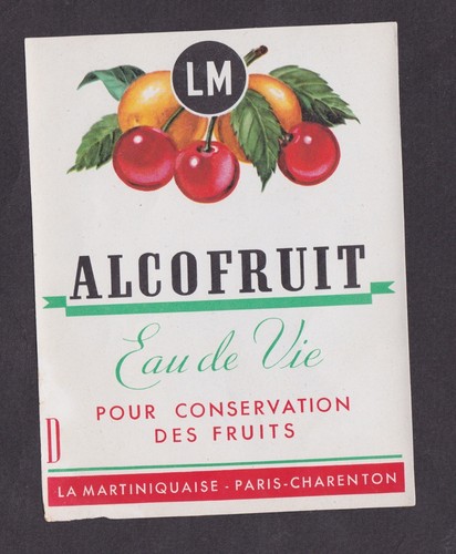 Ancienne étiquette alcool - ancienne,