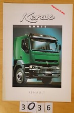 RENAULT TRUCK KERAX ROUTE Prospectus Fr 12 pages 01/1998 3000 Ex LKW
