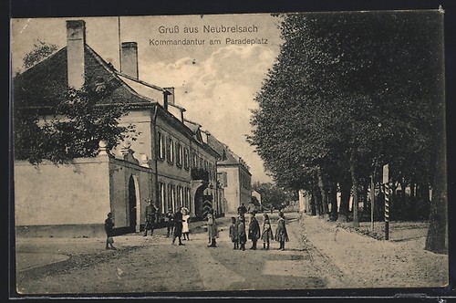 Cpa neubreisach kommandantur - cpa, neubreisach,