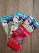 Lot de 3 paires de chaussettes de ski pour enfant taille 15 18