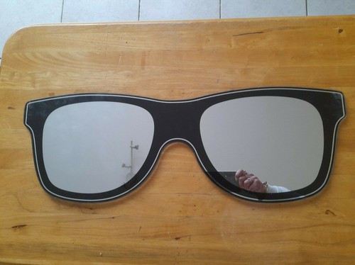 Miroir forme lunette de - miroir,