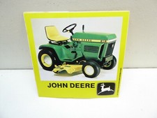 AUTOCOLLANT / STICKER  JOHN DEERE LOGO / TRACTEUR TONDEUSE 212 TRACTOR TOP 