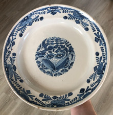 Beau plat faïence xixème - plat,
