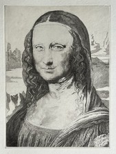 Leonard De Vinci Gravure eau