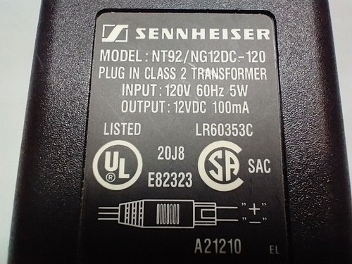 Sennheiser chargeur 12v pour - chargeur,